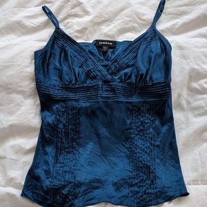 Slate Blue Silk Blouse - small